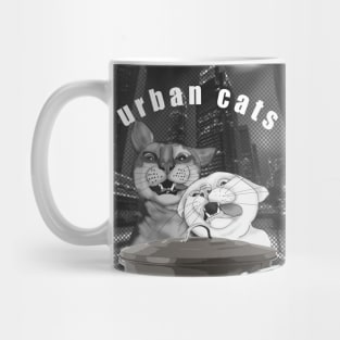 Urban cats Big city life Mug